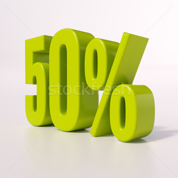 Percentage sign, 50 percent Stock photo © Supertrooper
