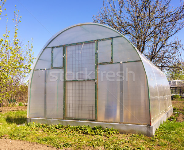 Modern Polycarbonate Greenhouse Stock photo © Supertrooper