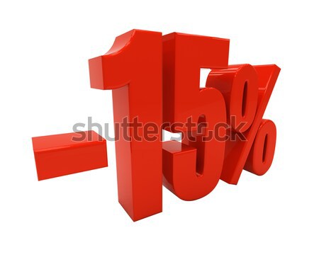 3D 15 percent Stock photo © Supertrooper