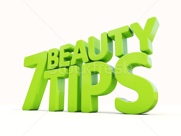 3d Beauty tips Stock photo © Supertrooper