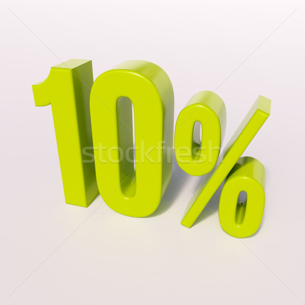 Percentage sign, 10 percent Stock photo © Supertrooper