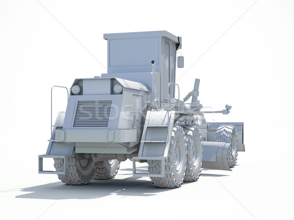 3d White Grader Stock photo © Supertrooper