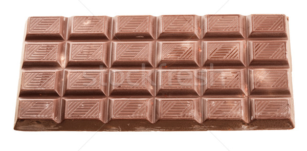 Csokoládé szelet izolált közelkép étel absztrakt csokoládé Stock fotó © Supertrooper
