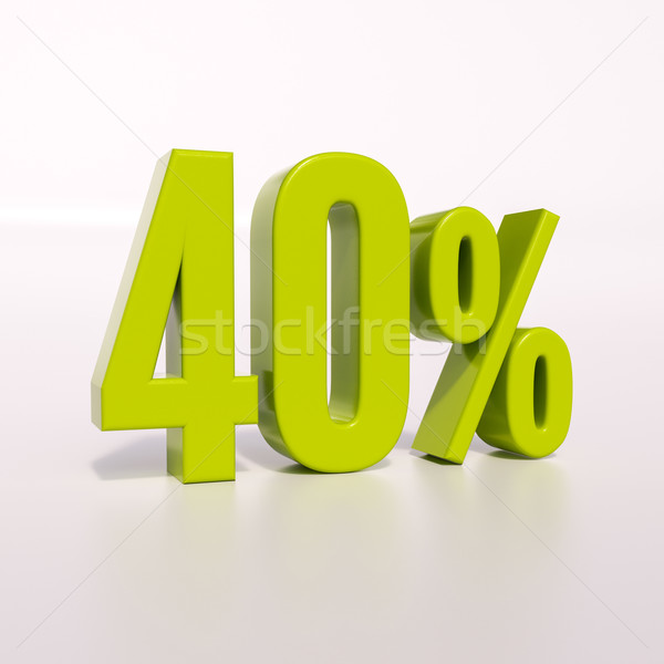 Percentage sign, 40 percent Stock photo © Supertrooper