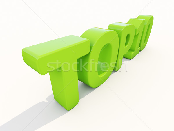 Stock foto: 3D · top · Symbol · weiß · 3D-Darstellung · Briefe