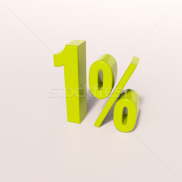 Percentage sign, 1 percent Stock photo © Supertrooper