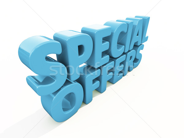 3D speciaal icon witte 3d illustration teken Stockfoto © Supertrooper