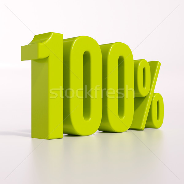 Percentage sign, 100 percent Stock photo © Supertrooper