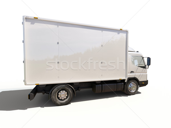 White commercial delivery truck Stock photo © Supertrooper