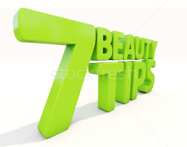3D schoonheid tips witte 3d illustration mode Stockfoto © Supertrooper