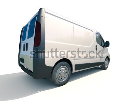 White commercial delivery van Stock photo © Supertrooper