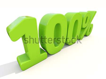 10% percentage rate icon on a white background Stock photo © Supertrooper