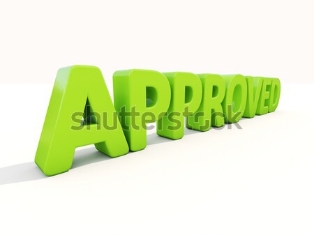 Stock photo: 3D Approved