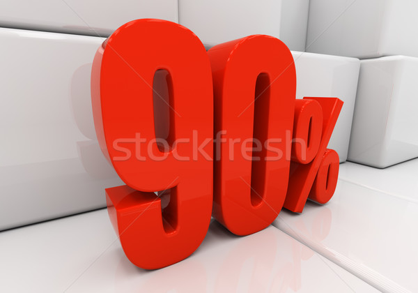 3D 90 percent  Stock photo © Supertrooper