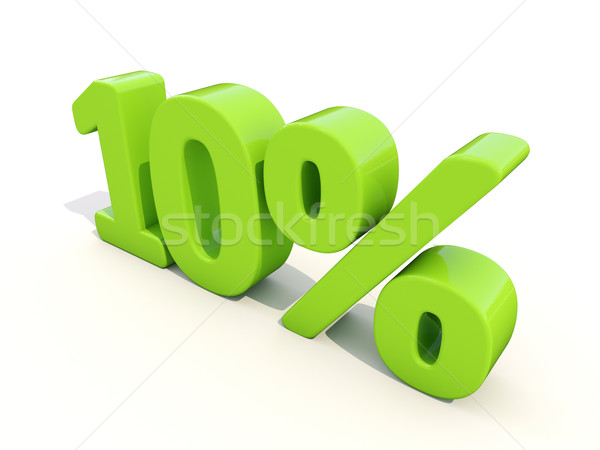 10% percentage rate icon on a white background Stock photo © Supertrooper