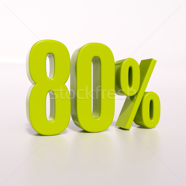 Percentage sign, 80 percent Stock photo © Supertrooper