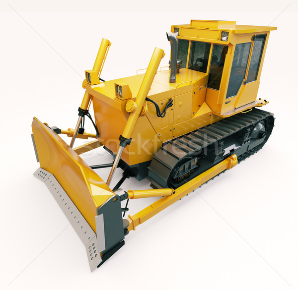 Heavy crawler bulldozer  Stock photo © Supertrooper