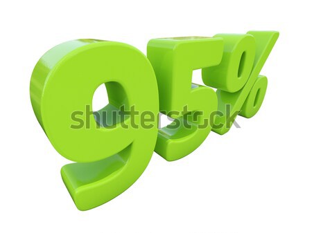 55% percentage rate icon on a white background Stock photo © Supertrooper
