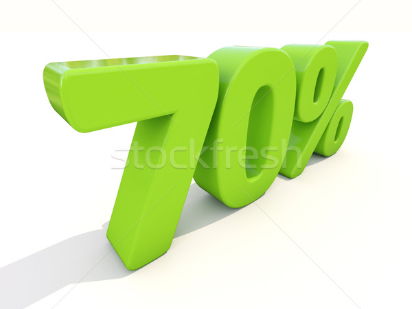 70% percentage rate icon on a white background Stock photo © Supertrooper