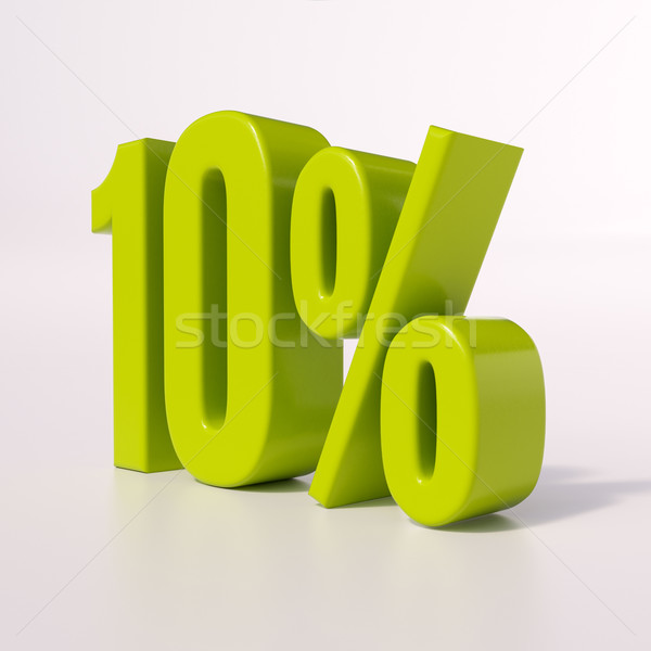 Percentage sign, 10 percent Stock photo © Supertrooper