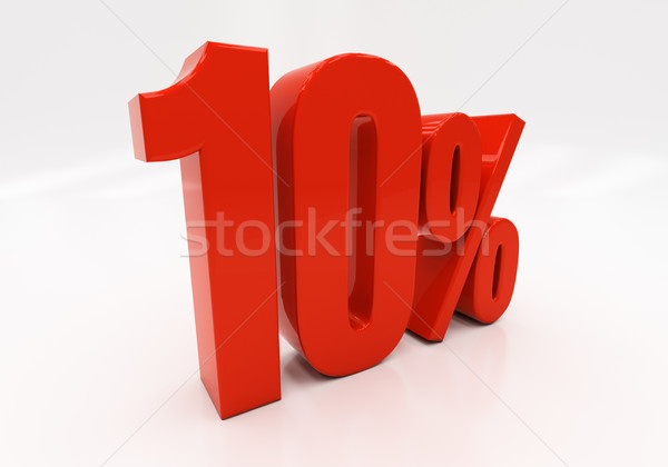 3D 10 percent Stock photo © Supertrooper