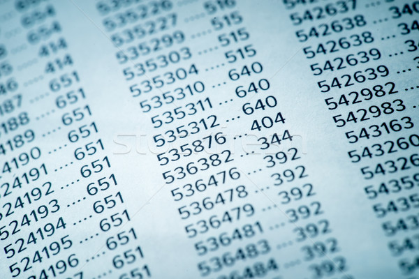 Financiar date numere bancă contabilitate Imagine de stoc © Supertrooper