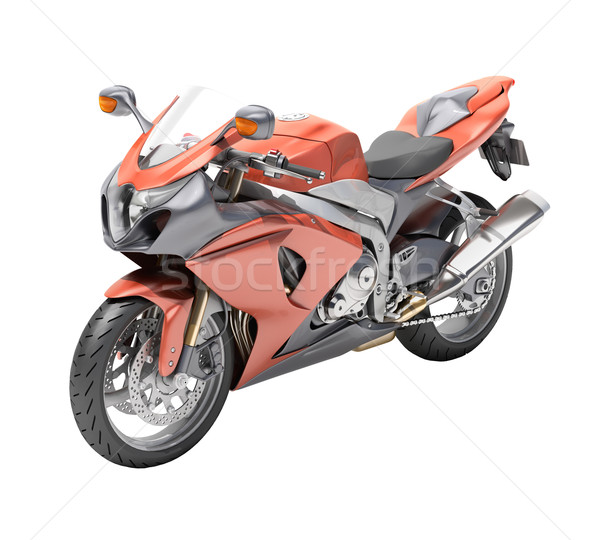 Powerful sportbike isolated Stock photo © Supertrooper