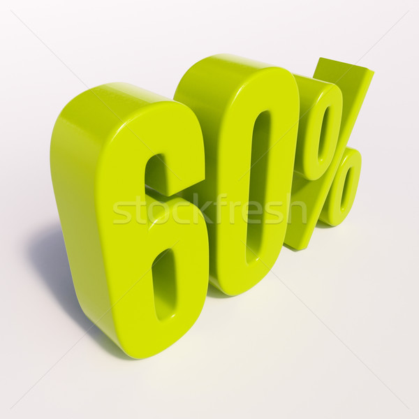 Percentage sign, 60 percent Stock photo © Supertrooper