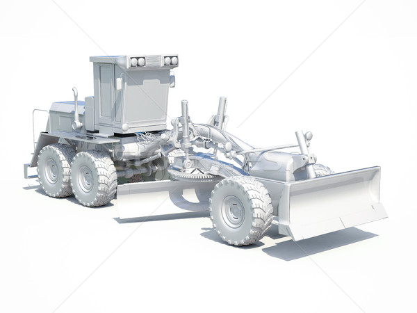3d White Grader Stock photo © Supertrooper