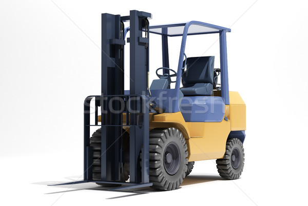 Forklift loader close-up Stock photo © Supertrooper