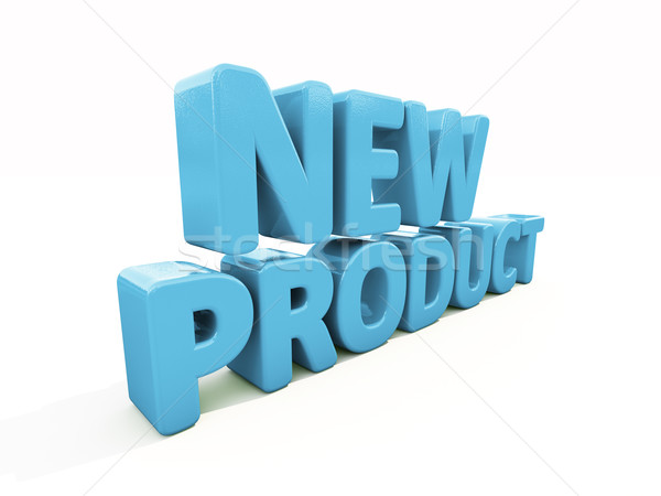 3D nieuwe product icon witte 3d illustration Stockfoto © Supertrooper