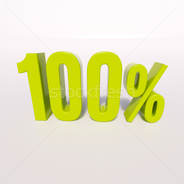 Percentage sign, 100 percent Stock photo © Supertrooper