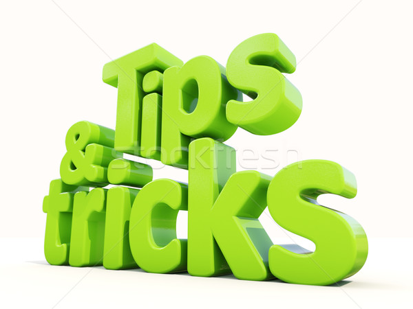 3D tips icon witte 3d illustration manier Stockfoto © Supertrooper