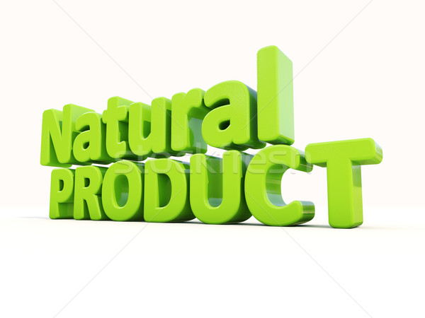 3D natuurlijke product icon witte 3d illustration Stockfoto © Supertrooper