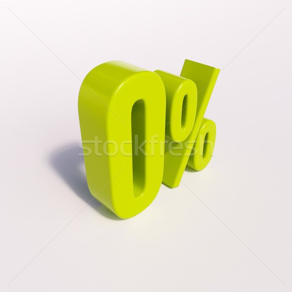 Pourcentage signe pour cent rendu 3d vert blanche [[stock_photo]] © Supertrooper