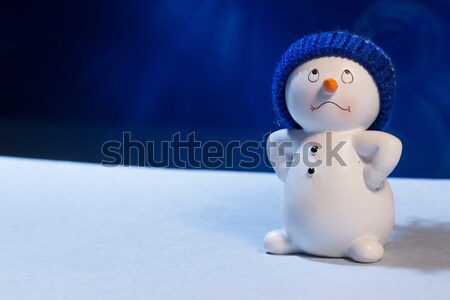 Cheerful snowman Stock photo © Supertrooper