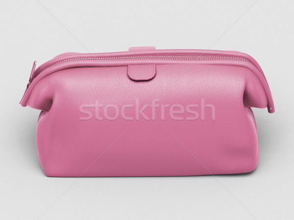 Pink leather clutch Stock photo © Supertrooper