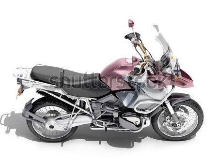 Powerful sportbike isolated Stock photo © Supertrooper