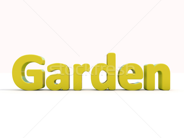 3d word garden Stock photo © Supertrooper