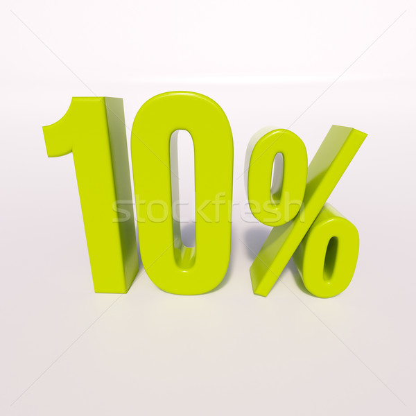 Percentage sign, 10 percent Stock photo © Supertrooper