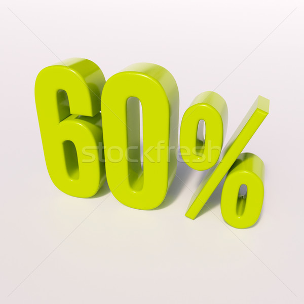 Percentage sign, 60 percent Stock photo © Supertrooper