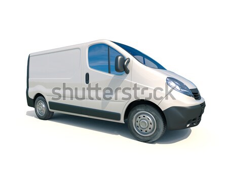 Commercial van isolated Stock photo © Supertrooper