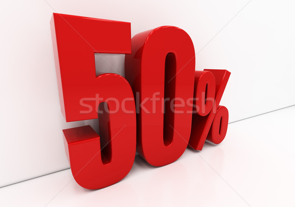 3D 50 percent Stock photo © Supertrooper