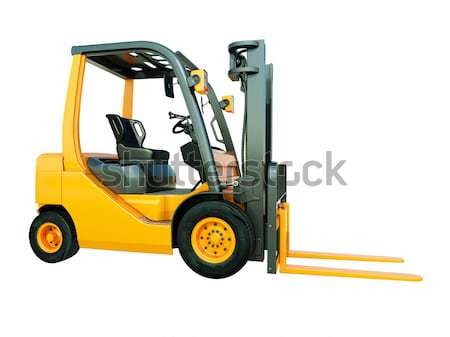 Forklift loader close-up Stock photo © Supertrooper
