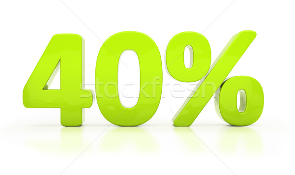 3D forty percent Stock photo © Supertrooper