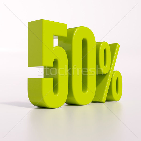 Percentage sign, 50 percent Stock photo © Supertrooper