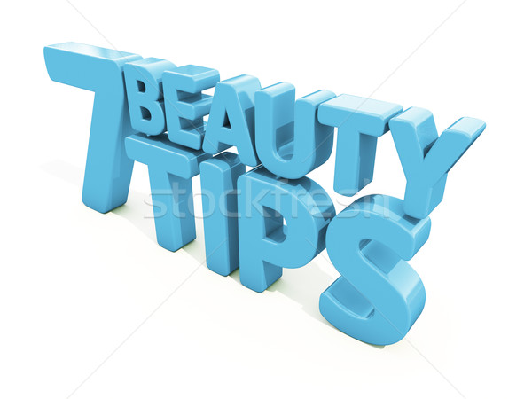 Stock photo: 3d Beauty tips