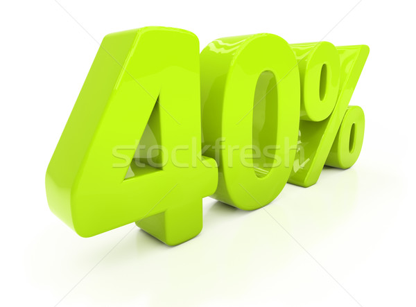 3D forty percent Stock photo © Supertrooper