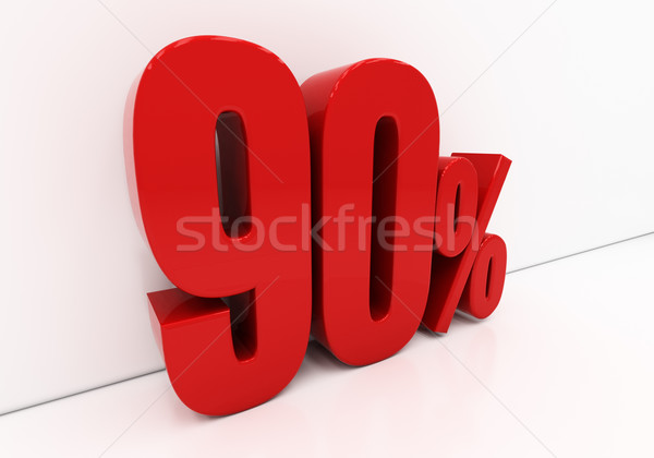 3D 90 percent  Stock photo © Supertrooper