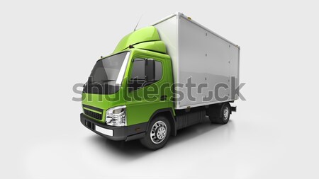 Stock photo: Delivery service truck